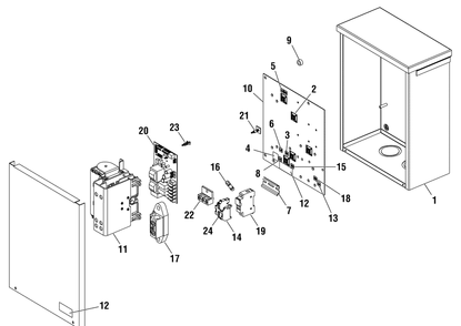 Transfer Switch Diagram and Parts List for 071060-0  Briggs and Stratton Generator